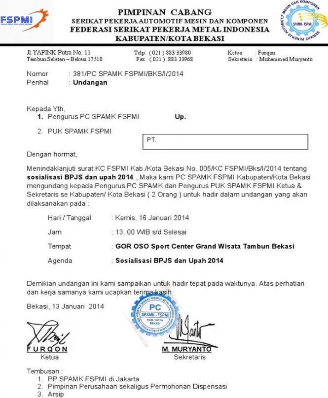 Contoh Surat Undangan Rapat Resmi Terbaru Terlengkap Suratku Id