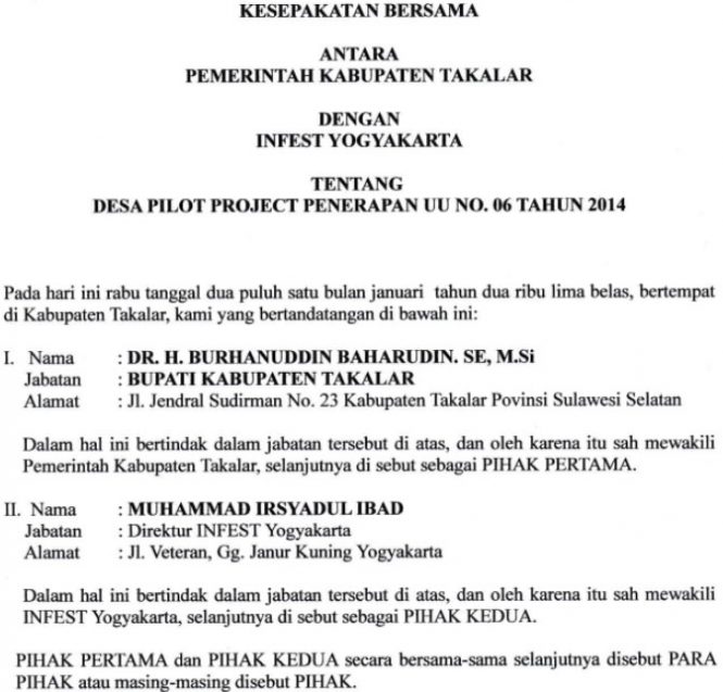 13 Contoh MOU Kerjasama Usaha Terlengkap 2021