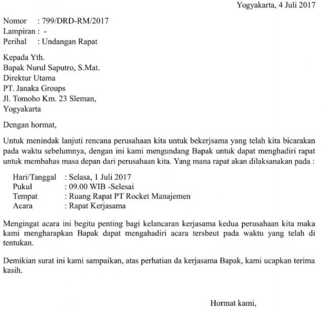 13 Contoh Surat Dinas Resmi Instansi Sekolah, Pemerintah dan Swasta